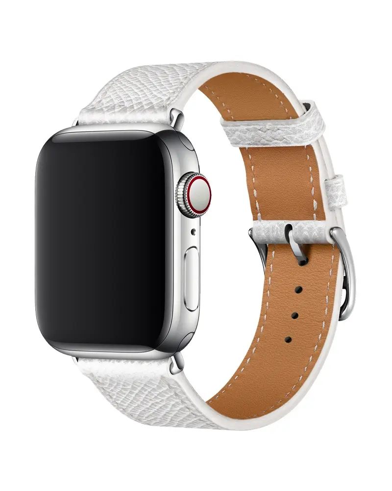 Leather Buckle Classic for Apple Watch - White
