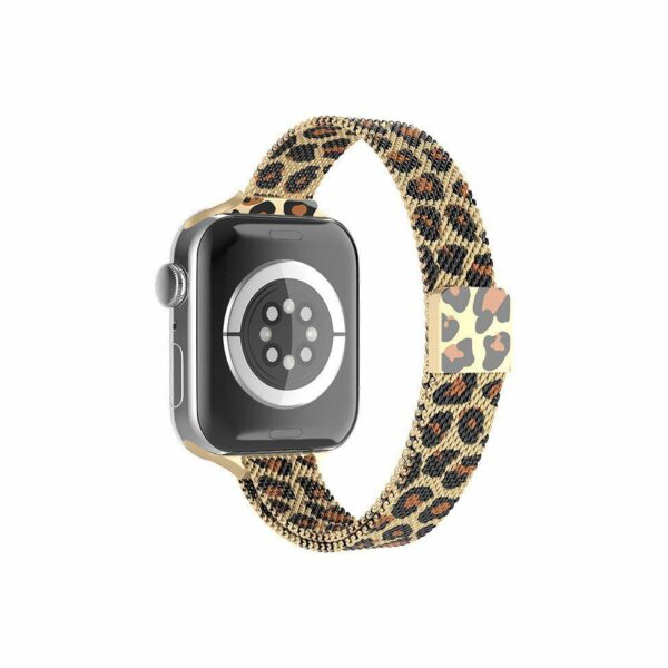 Leopard Gold Aurora Slim Milanese Band for Apple Watch