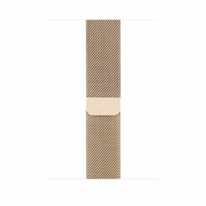 Alternative view of Light Gold Milanese Loop for Apple Watch