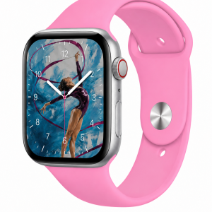 Model wearing Light Pink Sport Band for Apple Watch Apple Watch band