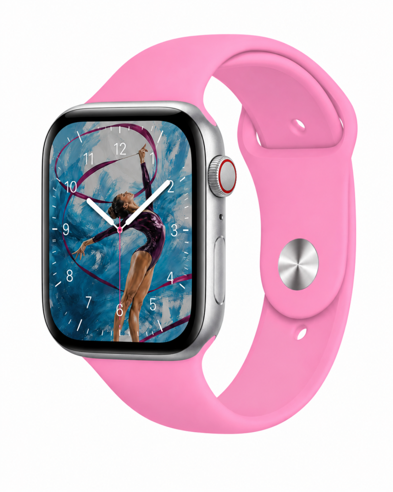 Model wearing Light Pink Sport Band for Apple Watch Apple Watch band