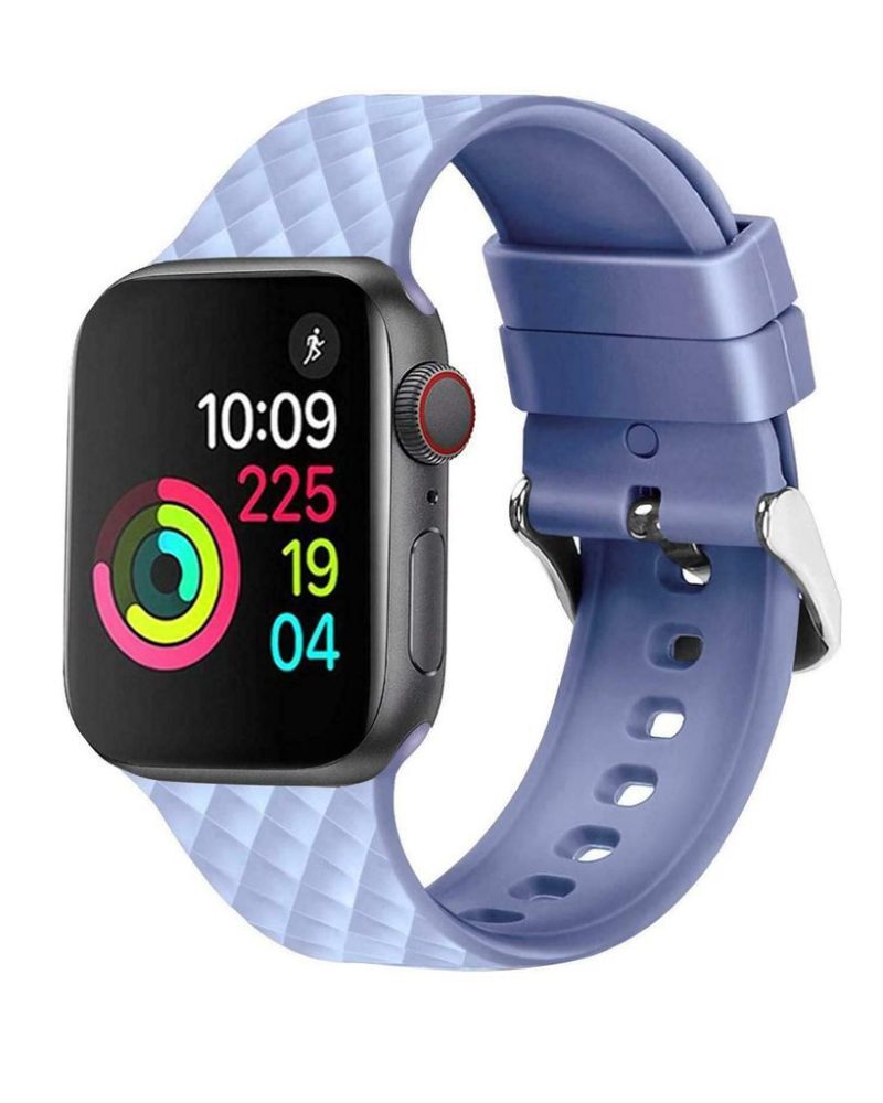Lilac Messina Silicone Band for Apple Watch