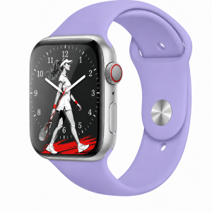 Model wearing Lilac Sport Band for Apple Watch Apple Watch band