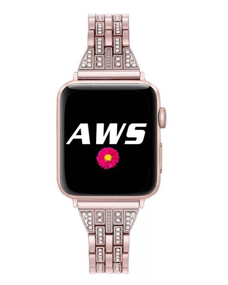 Manhattan Bracelet Rose Pink Stainless Steel Band for Apple Watch