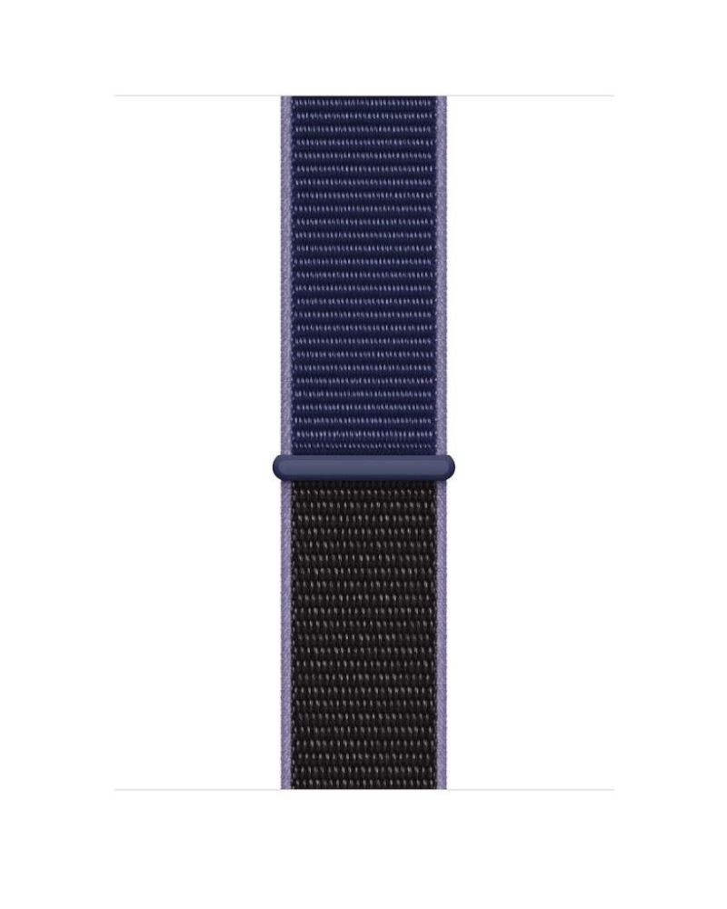Midnight blue and black woven nylon Apple Watch Sport Loop band