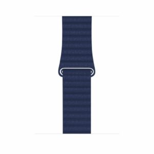 Alternative view of Midnight Blue Leather Loop for Apple Watch