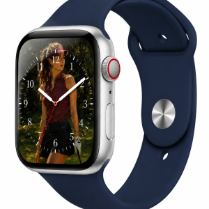 Model wearing Midnight Blue Sport Band for Apple Watch Apple Watch band