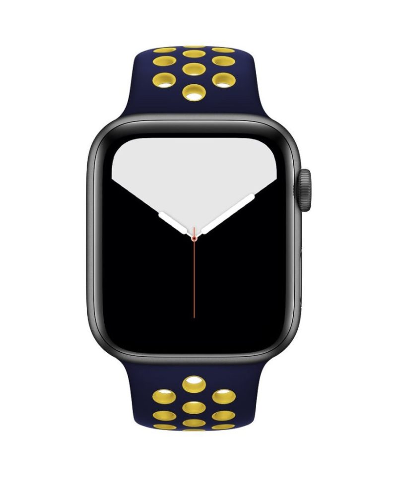Midnight Blue/Yellow Sport Band Active for Apple Watch - Image 5