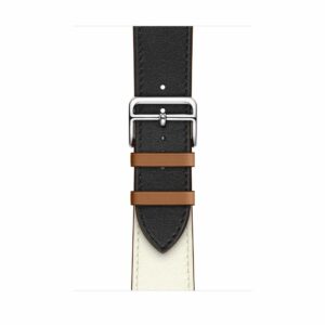 Alternative view of Noir/Blanc/Gold Single Tour Leather for Apple Watch