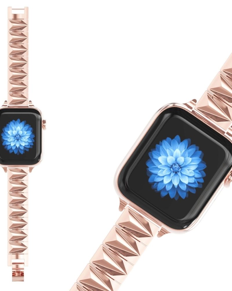 Pyramid Bracelet Band For Apple Watch - Rose Gold