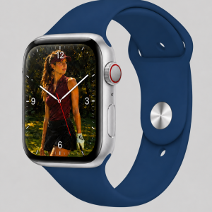 Model wearing Blue Sea Sport Band for Apple Watch Apple Watch band
