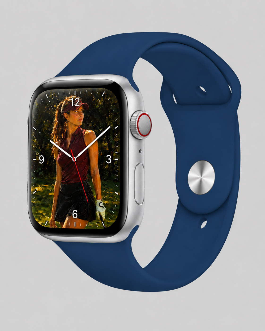 Model wearing Blue Sea Sport Band for Apple Watch Apple Watch band
