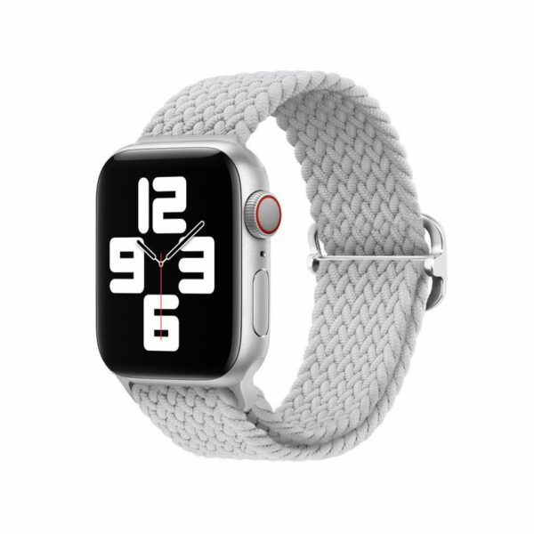 Pearl White Braided Loop Band for Apple Watch
