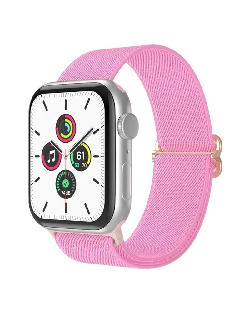 Pink Elastic Loop Band for Apple Watch