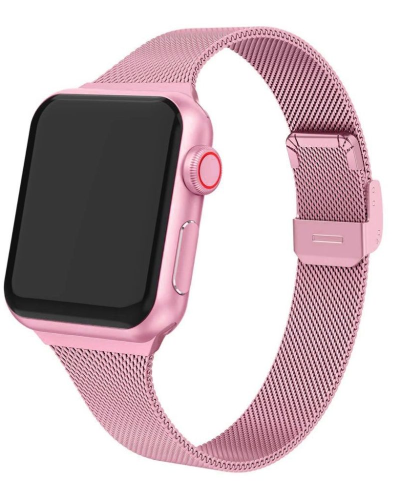 Pink Gold Geneva Slim Milanese Band for Apple Watch