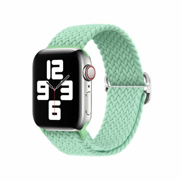 Pistachio Green Braided Loop Band for Apple Watch