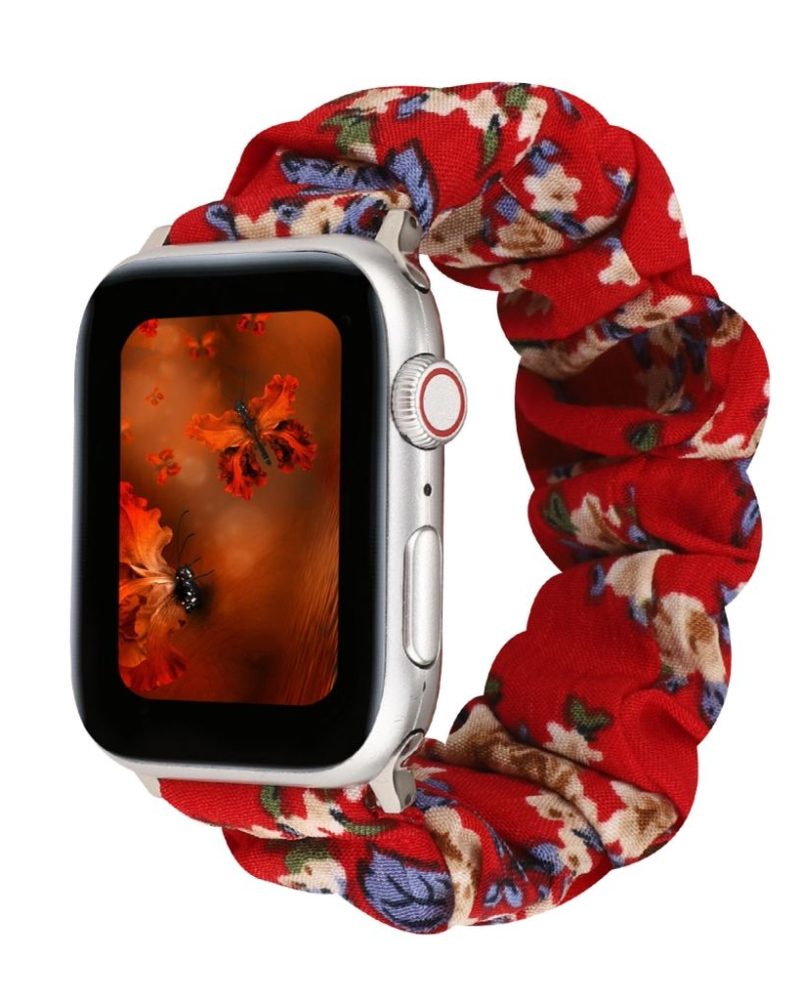 Scrunchie Loop – Red Floral