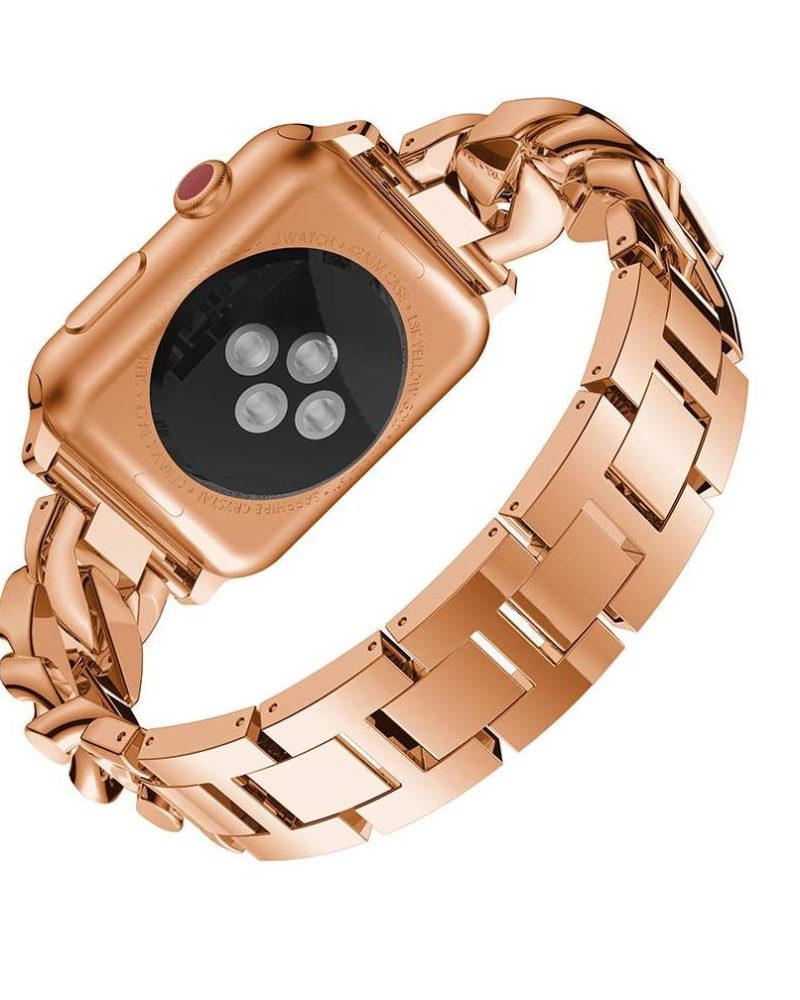 Jersey Bracelet Band For Apple Watch - Rose Gold - Image 6