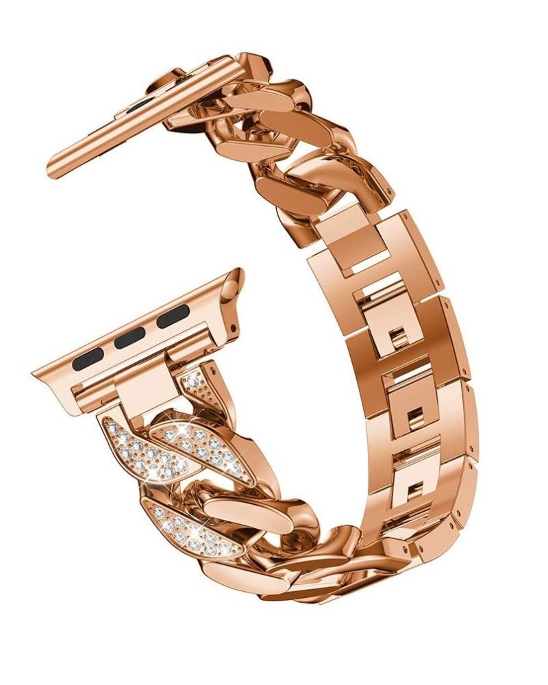 Jersey Bracelet Band For Apple Watch - Rose Gold - Image 3