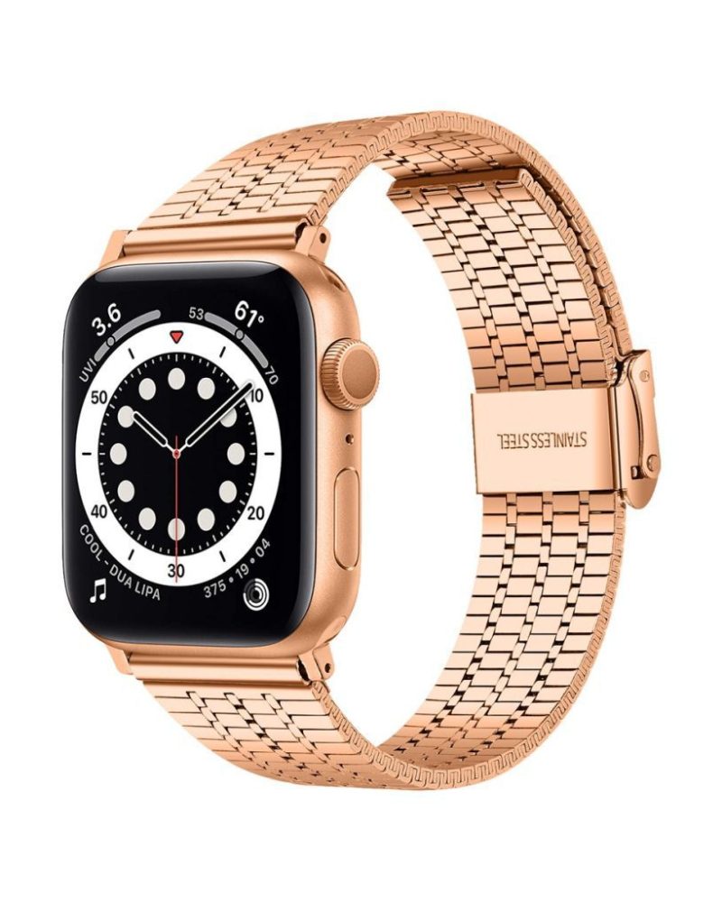 Rose Gold Matrix Stainless Steel Band for Apple Watch