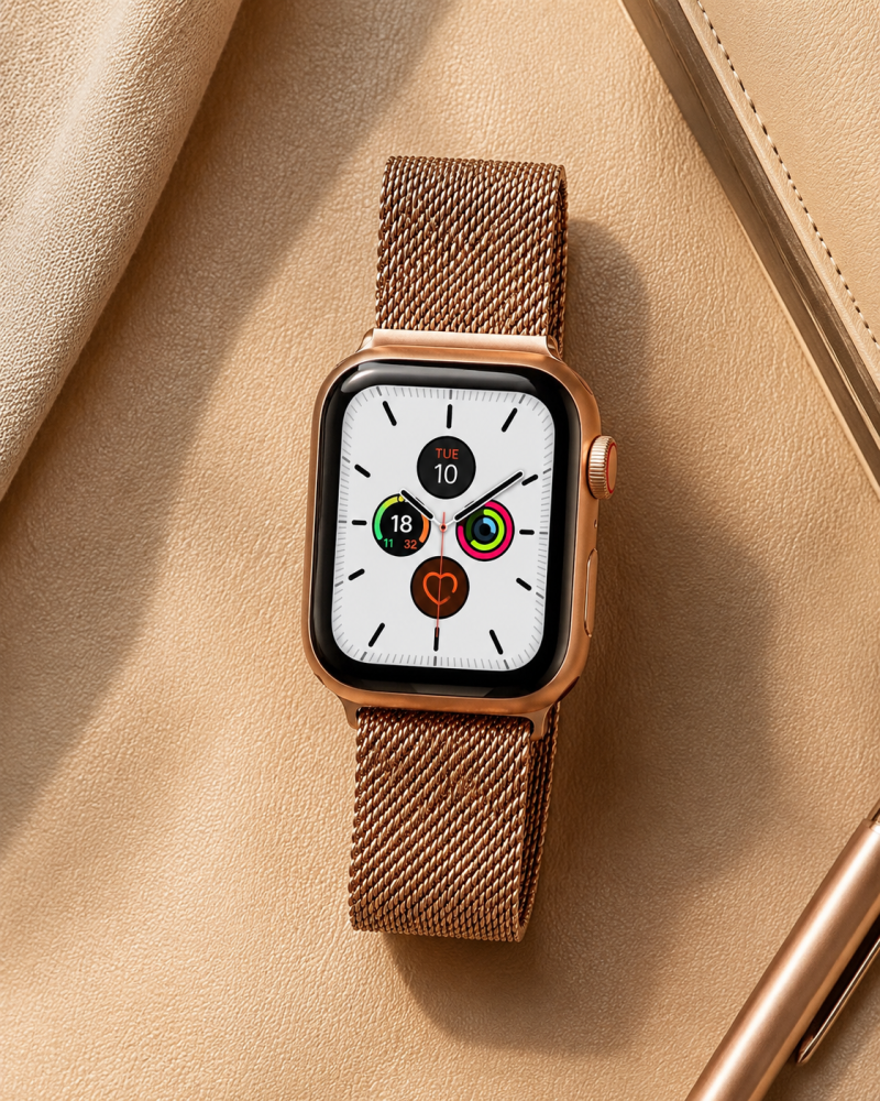Rose Gold Milanese Loop for Apple Watch — product photo