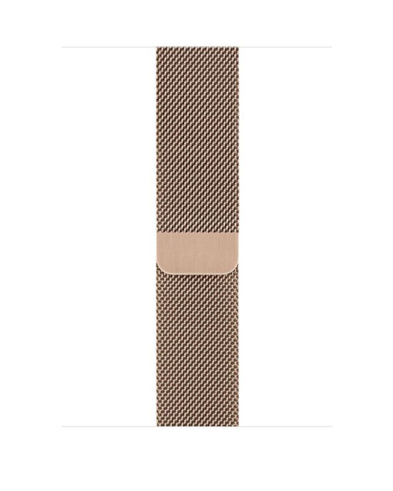 Rose Gold Milanese Loop stainless steel mesh Apple Watch band with magnetic closure