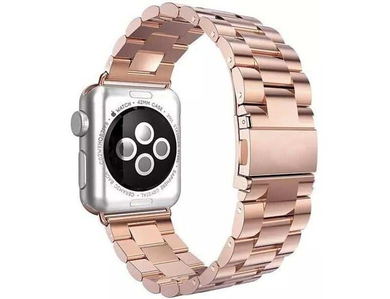 Rose Gold Stainless Steel Band for Apple Watch - Image 3