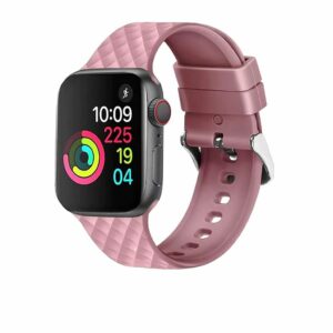 Rose Pink Messina Silicone Band for Apple Watch