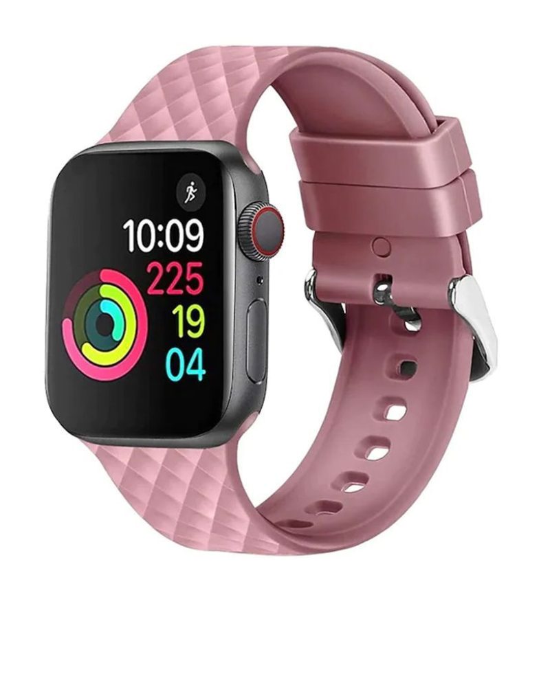 Rose Pink Messina Silicone Band for Apple Watch