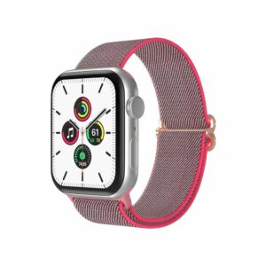 Rose Rose Edge Elastic Loop Band for Apple Watch