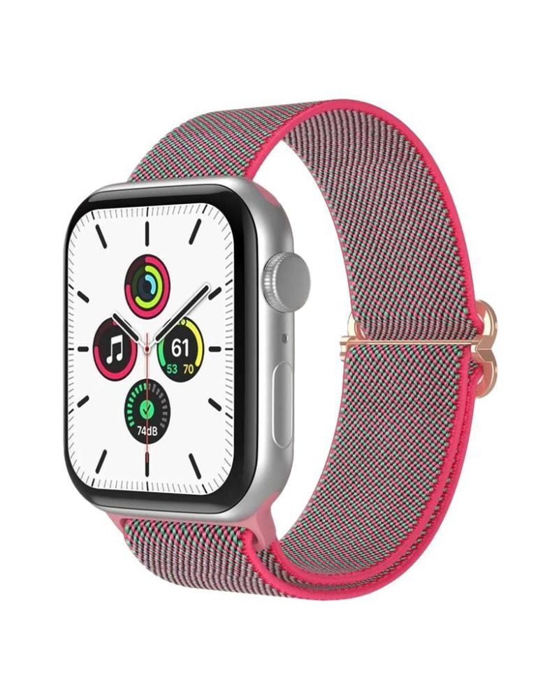 Rose Rose Edge Elastic Loop Band for Apple Watch
