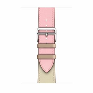 Alternative view of Rose Sakura/Craie/Argile Single Tour Leather for Apple Watch