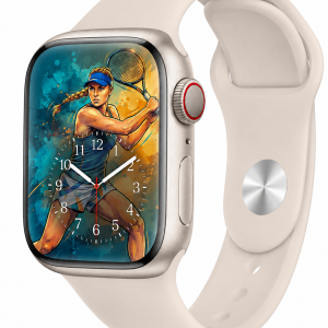 Model wearing Starlight Sport Band for Apple Watch Apple Watch band