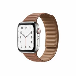 Saddle Brown Leather Link Band for Apple Watch