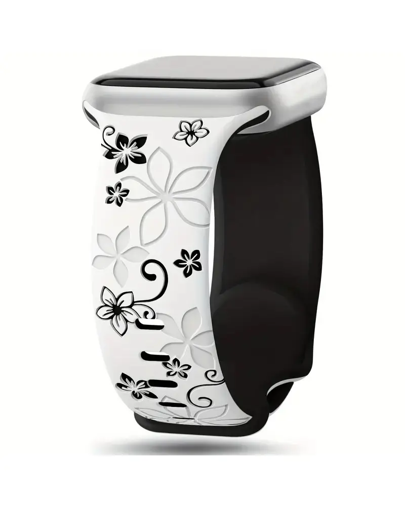 Sakura Sport Band for Apple Watch - White Black