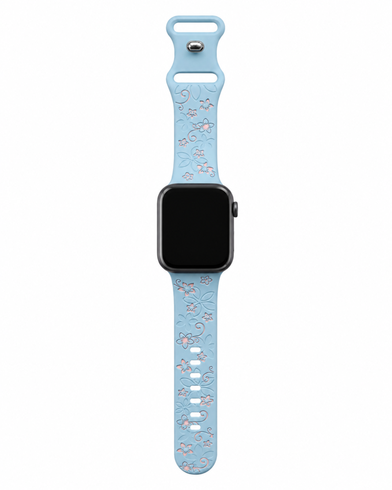 Sakura Sport Band for Apple Watch - Light Blue Pink