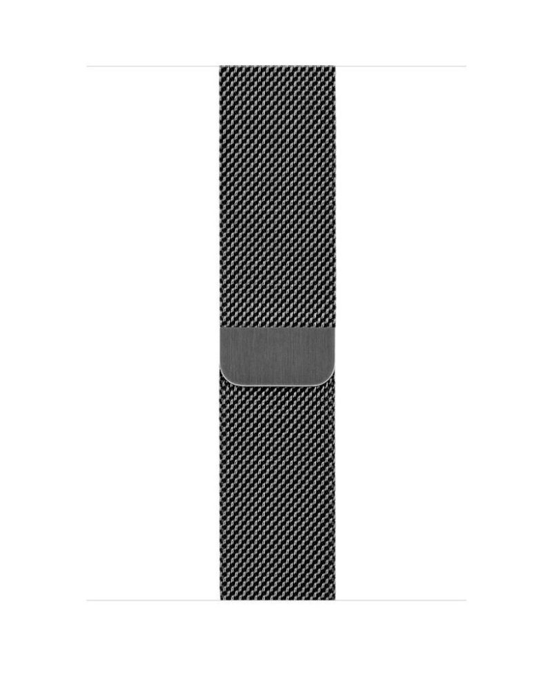 Space Grey stainless steel Milanese Loop Apple Watch band with magnetic closure