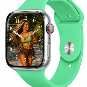Model wearing Spearmint Sport Band for Apple Watch Apple Watch band