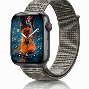 Model wearing Spruce Fog Sport Loop For Apple Watch Apple Watch band