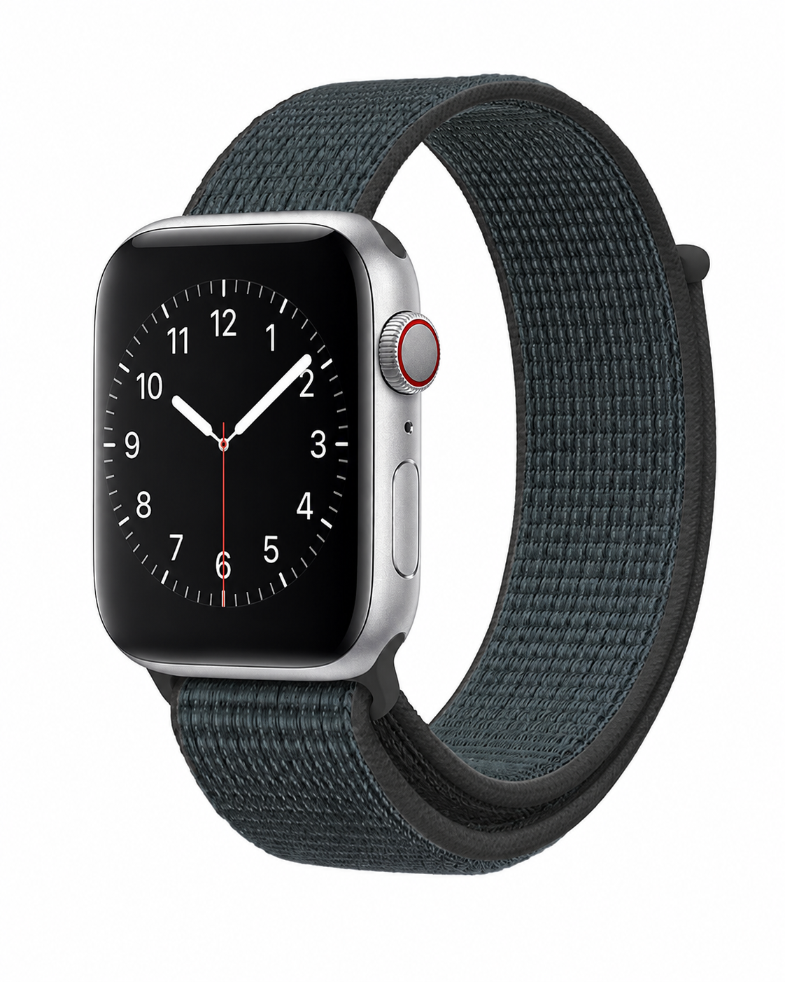Model wearing Storm Grey Sport Loop For Apple Watch Apple Watch band