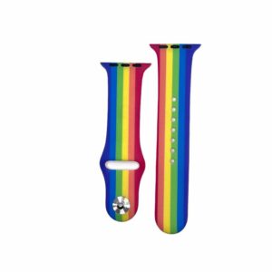 Stripe Rainbow Printed Sport Band for Apple Watch