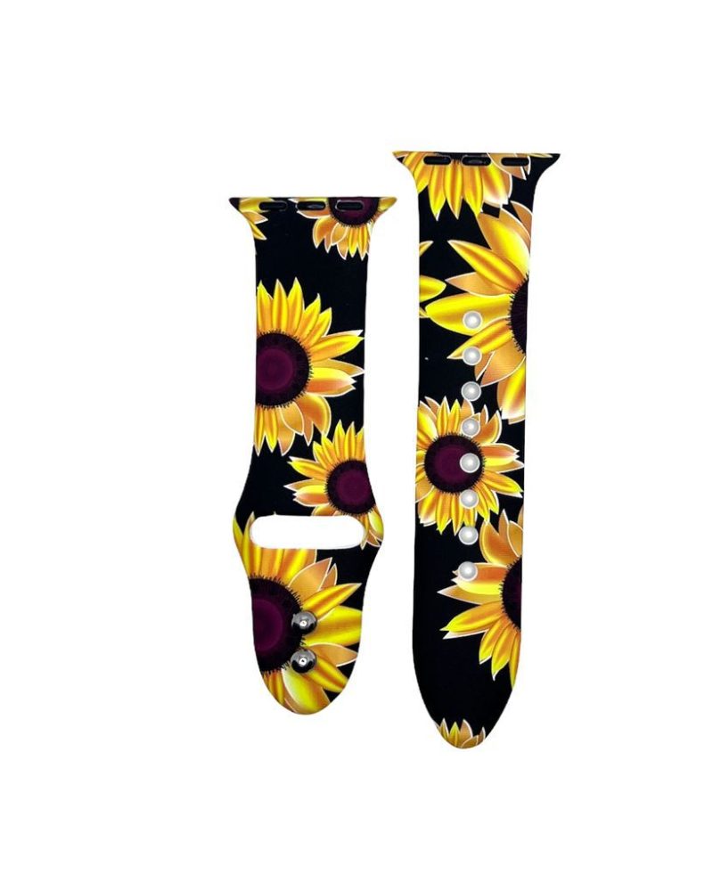 Sunflower Printed Sport Band for Apple Watch