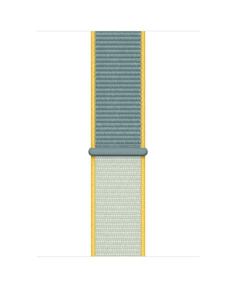 Yellow and grey woven nylon Sunshine Sport Loop band for Apple Watch