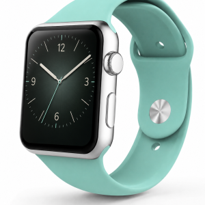 Model wearing Turquoise Sport Band for Apple Watch Apple Watch band