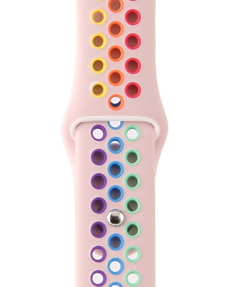 Vintage Rose/Rainbow Pride Sport Band Active for Apple Watch - Image 3