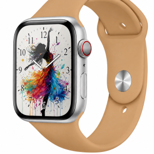 Model wearing Walnut Sport Band for Apple Watch Apple Watch band