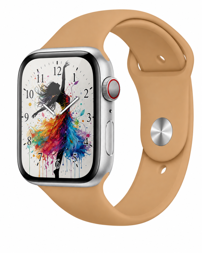 Model wearing Walnut Sport Band for Apple Watch Apple Watch band