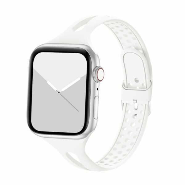 White Slim Silicone Band for Apple Watch