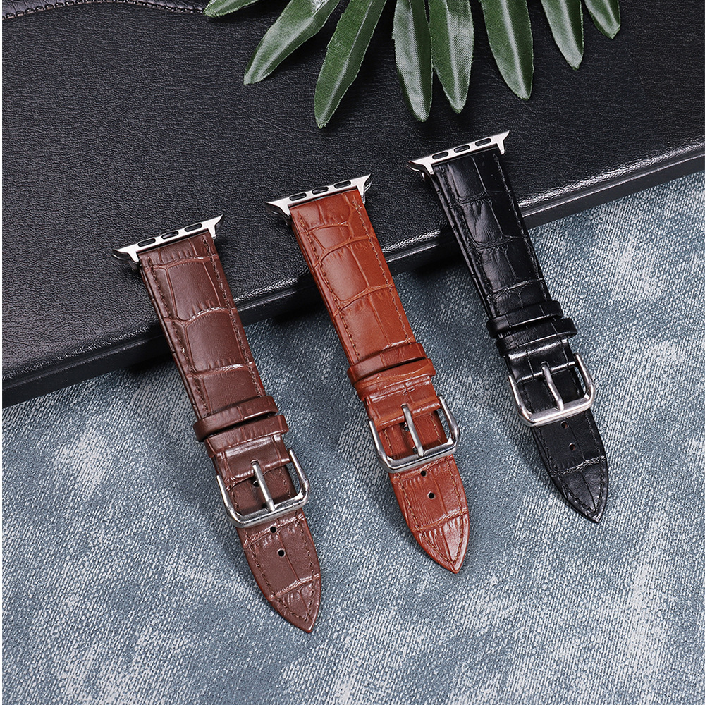 Alexander Leather Strap for Apple Watch - Dark Brown Apple Watch Band - Image 3