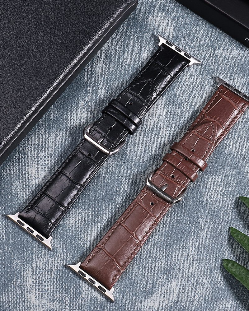 Alexander Leather Strap for Apple Watch - Dark Brown Apple Watch Band - Image 4